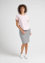 Load image into Gallery viewer, Lou Lou  - Janis Short Sleeve Bamboo T-Shirt - Crystal Rose