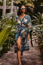 Load image into Gallery viewer, Once Was - Kimona Cotton Silk Kimono Coat Dress - Tukano Print