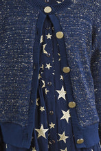 Load image into Gallery viewer, Coop by Trelise Cooper - Shine of the Times Cardigan (Navy & Gold)