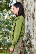 Load image into Gallery viewer, Curate by Trelise Cooper - RUFF ON YOU Cardigan (burnt Olive)