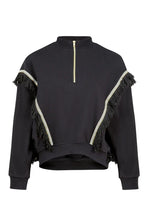 Load image into Gallery viewer, Coop by Trelise Cooper - No Sweat Zip N Slide Sweatshirt in Black