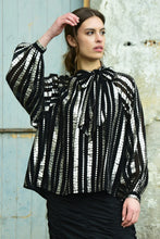 Load image into Gallery viewer, COOP by Trelise Cooper - Just Bow with It Blouse (Black/Silver)