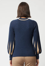 Load image into Gallery viewer, Once Was - MERIDIAN MERINO WOOL KNIT TOP IN MIDNIGHT