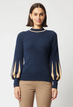 Load image into Gallery viewer, Once Was - MERIDIAN MERINO WOOL KNIT TOP IN MIDNIGHT