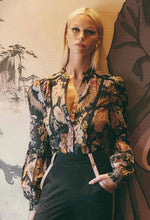Load image into Gallery viewer, Once Was - EMPRESS COTTON SILK SHIRT IN DRAGON FLOWER