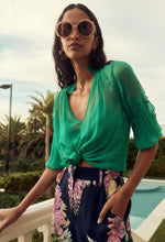 Load image into Gallery viewer, Once Was - Lane Viscose Chiffon Blouse in Bay Green