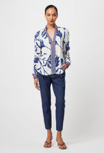 Load image into Gallery viewer, Once Was - DELRAY EMBROIDERED COTTON DENIM PANT IN DARK DENIM