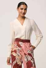 Load image into Gallery viewer, Once Was - Eden Silk Pleated Shirt (Cloud)