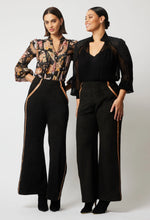 Load image into Gallery viewer, Once Was - DANXIA FAUX SUEDE PANT IN BLACK