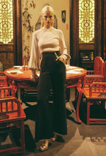 Load image into Gallery viewer, Once Was - DANXIA FAUX SUEDE PANT IN BLACK