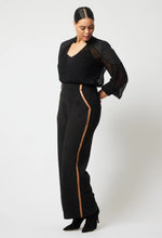 Load image into Gallery viewer, Once Was - DANXIA FAUX SUEDE PANT IN BLACK