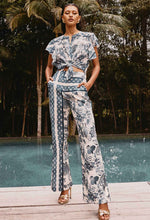 Load image into Gallery viewer, Once Was - Bahia Stretch Linen Rayon Pant in Ink Flè Print