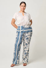 Load image into Gallery viewer, Once Was - St Lucia Cotton Self Stripe Smocked Top (Ivory)