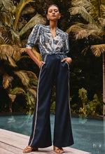 Load image into Gallery viewer, Once Was - Mustique Tencel Embroidered Pant (Ink)