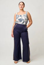 Load image into Gallery viewer, Once Was - Mustique Tencel Embroidered Pant (Ink)