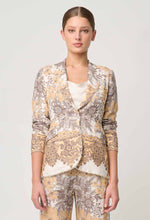 Load image into Gallery viewer, Once Was - Bahia Stretch Linen Viscose Blazer (Golden Mallow Print)