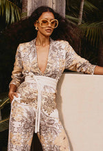 Load image into Gallery viewer, Once Was - Bahia Stretch Linen Viscose Blazer (Golden Mallow Print)