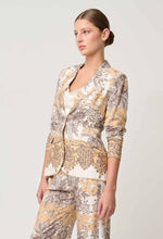 Load image into Gallery viewer, Once Was - Bahia Stretch Linen Viscose Blazer (Golden Mallow Print)