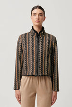 Load image into Gallery viewer, Once Was - Rylie Reversible Print & Faux Fur Jacket in Black Bromegrass