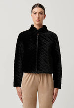 Load image into Gallery viewer, Once Was - Rylie Reversible Print & Faux Fur Jacket in Black Bromegrass