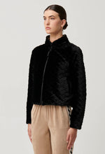 Load image into Gallery viewer, Once Was - Rylie Reversible Print & Faux Fur Jacket in Black Bromegrass