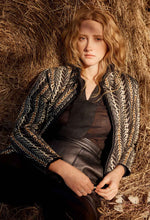 Load image into Gallery viewer, Once Was - Rylie Reversible Print & Faux Fur Jacket in Black Bromegrass