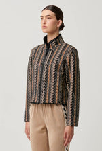 Load image into Gallery viewer, Once Was - Rylie Reversible Print & Faux Fur Jacket in Black Bromegrass