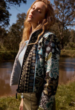 Load image into Gallery viewer, Once Was - Rylie Reversible Print  Faux Fur Jacket in Dahlia fields