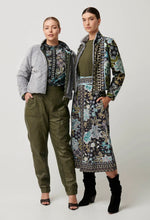 Load image into Gallery viewer, Once Was - Rylie Reversible Print  Faux Fur Jacket in Dahlia fields