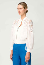 Load image into Gallery viewer, Once Was - Lamia Tencel Lace Detail Bomber (Ivory)