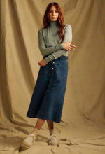 Load image into Gallery viewer, One Collective - Pointell High Neck Sweater (Teal)