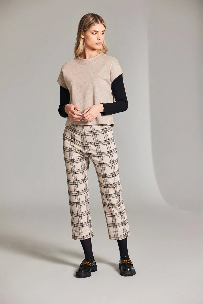 PERUZZI Pleather Side Stripe Trouser
