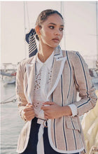 Load image into Gallery viewer, Once Was - Castro Linen Jacket in Stripe