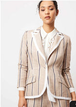 Load image into Gallery viewer, Once Was - Castro Linen Jacket in Stripe
