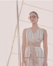 Load image into Gallery viewer, Once Was - Grace Linen Vest in Stripe