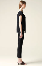 Load image into Gallery viewer, Sacha Drake - Analia Reversible Loose Fit V-Neck Cap Sleeve Jersey Top in Black