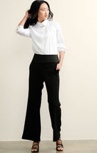 Load image into Gallery viewer, Sacha Drake - Classic Fit and Flare Wide Leg Trouser in Black