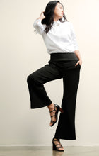 Load image into Gallery viewer, Sacha Drake - Classic Fit and Flare Wide Leg Trouser in Black
