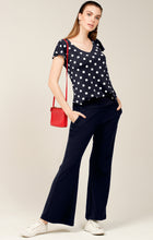 Load image into Gallery viewer, Sacha Drake - Classic Fit and Flare Wide Leg Trouser in Navy