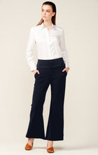 Load image into Gallery viewer, Sacha Drake - Classic Fit and Flare Wide Leg Trouser in Navy