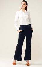 Load image into Gallery viewer, Sacha Drake - Classic Fit and Flare Wide Leg Trouser in Navy