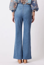 Load image into Gallery viewer, Once Was - Getty Faux Suede Pant (Chambray)