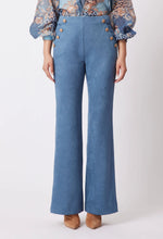 Load image into Gallery viewer, Once Was - Getty Faux Suede Pant (Chambray)
