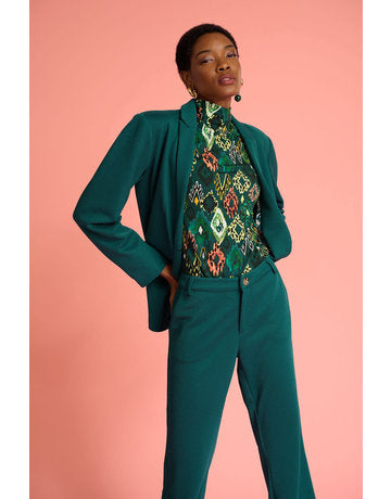 Green deals floral blazer