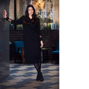 Peruzzi - Mesh Sleeve Dress (Black)