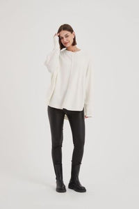 Tirelli - Exposed Seam Knit (Ivory)