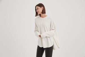 Tirelli - Exposed Seam Knit (Ivory)