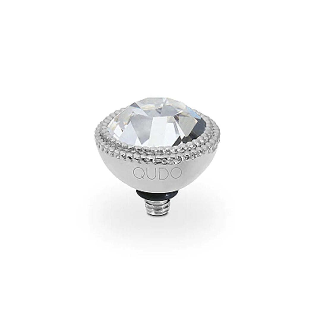 QUDO INTERCHANGEABLE FABERO TOP 11MM - CRYSTAL - STAINLESS STEEL