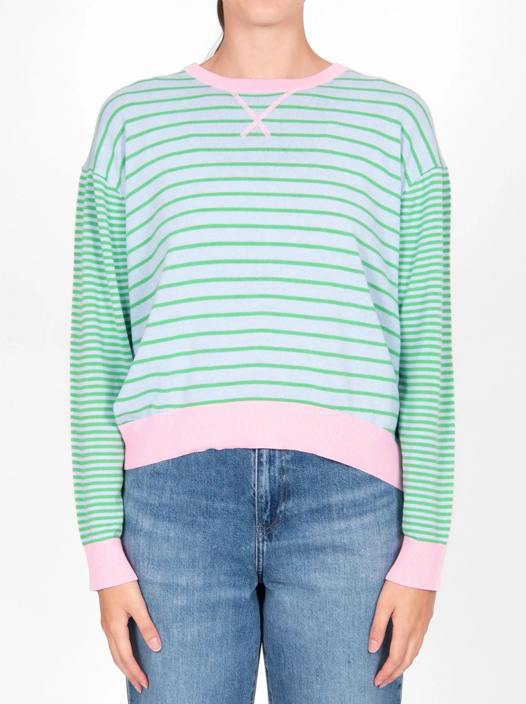 Bridge & Lord - Stripe Pullover (Baby Pink Combo)