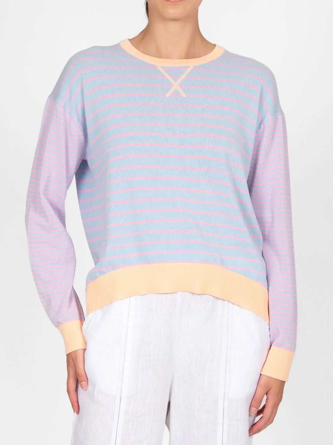 Bridge & Lord - Stripe Pullover (Peach Combo)
